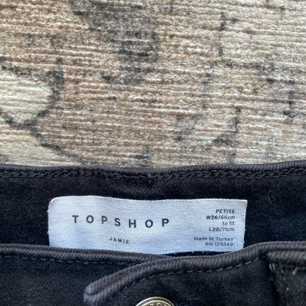Topshop petite Jamie black